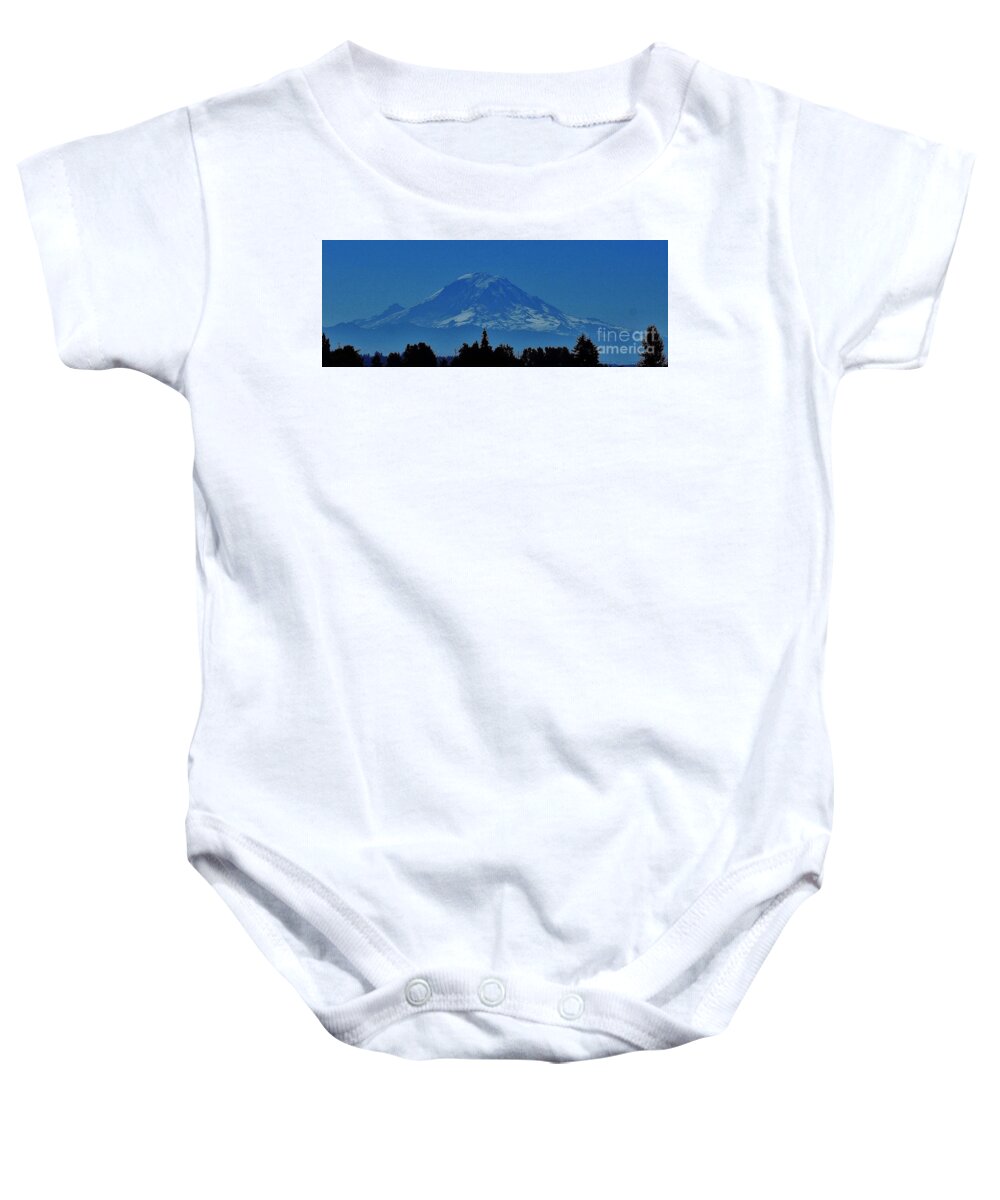 Mt Rainier Baby Onesie featuring the photograph Mt. Rainier #1 by Jimmy Chuck Smith