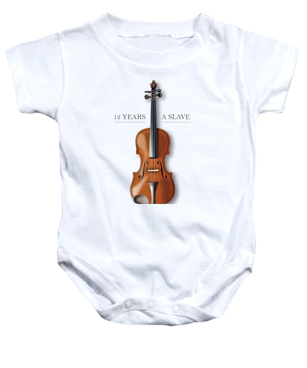 12 Years A Slave Baby Onesie featuring the digital art 12 Years A Slave - Alternative Movie Poster by Movie Poster Boy