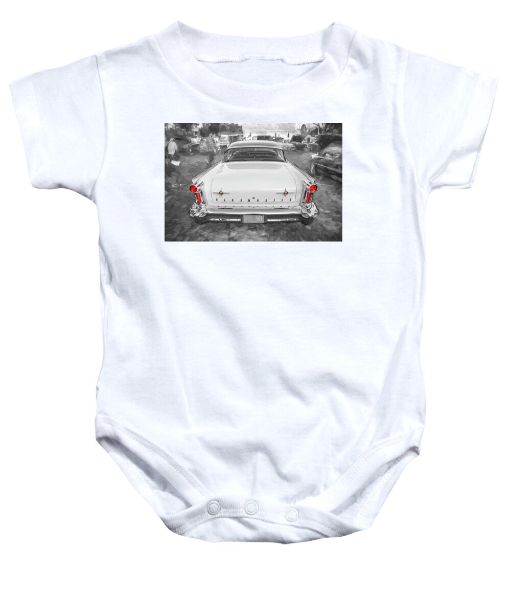 1958 Oldsmobile 98 Coupe Baby Onesie featuring the photograph 1958 Oldsmobile 98 Coupe X124 by Rich Franco