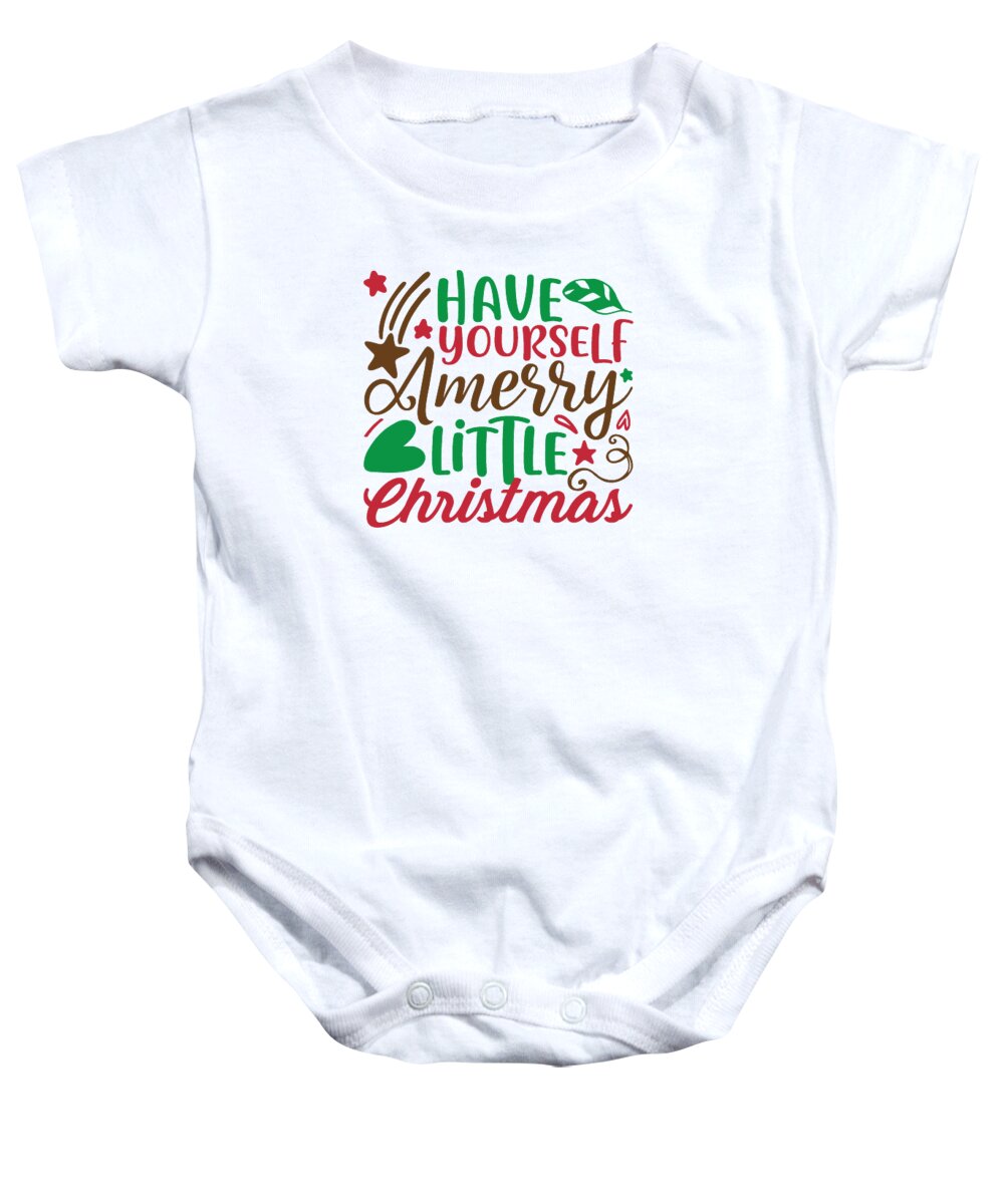 Boxing Day Baby Onesie featuring the digital art Have yourself a merry little Christmas by Jacob Zelazny