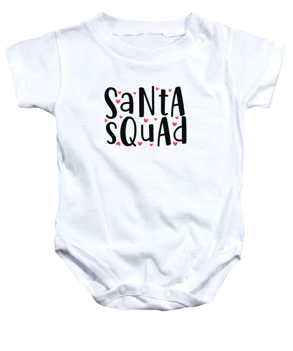 Boxing Day Baby Onesie featuring the digital art Santa Squad by Jacob Zelazny