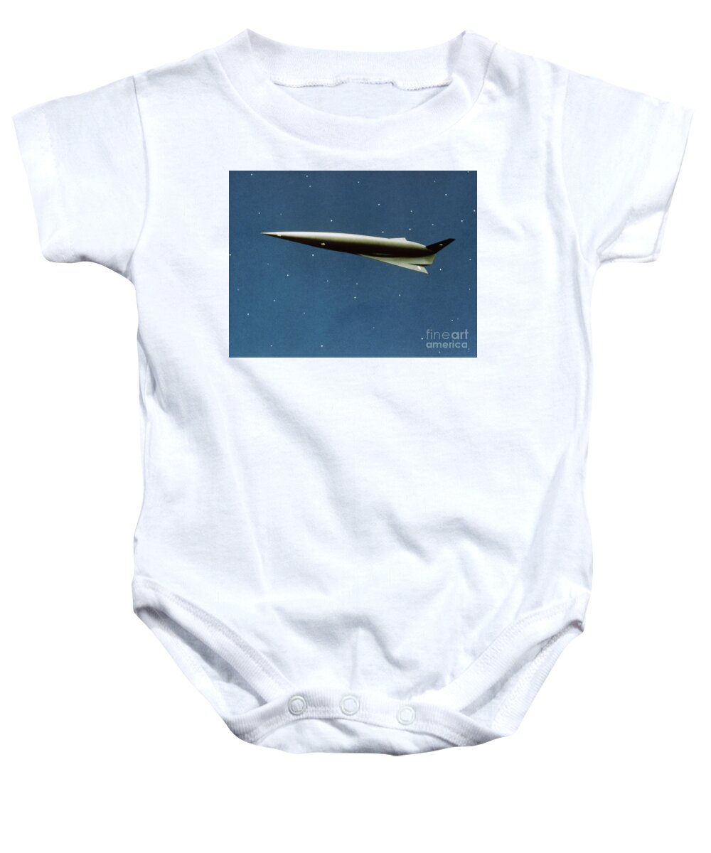 1985 Baby Onesie featuring the drawing AERO-SPACE PLANE, c1985 #3 by Granger