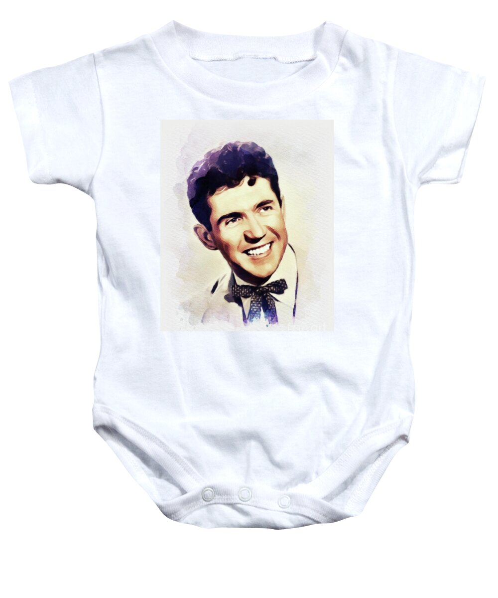 Sonny Baby Onesie featuring the painting Sonny James, Music Legend #4 by Esoterica Art Agency