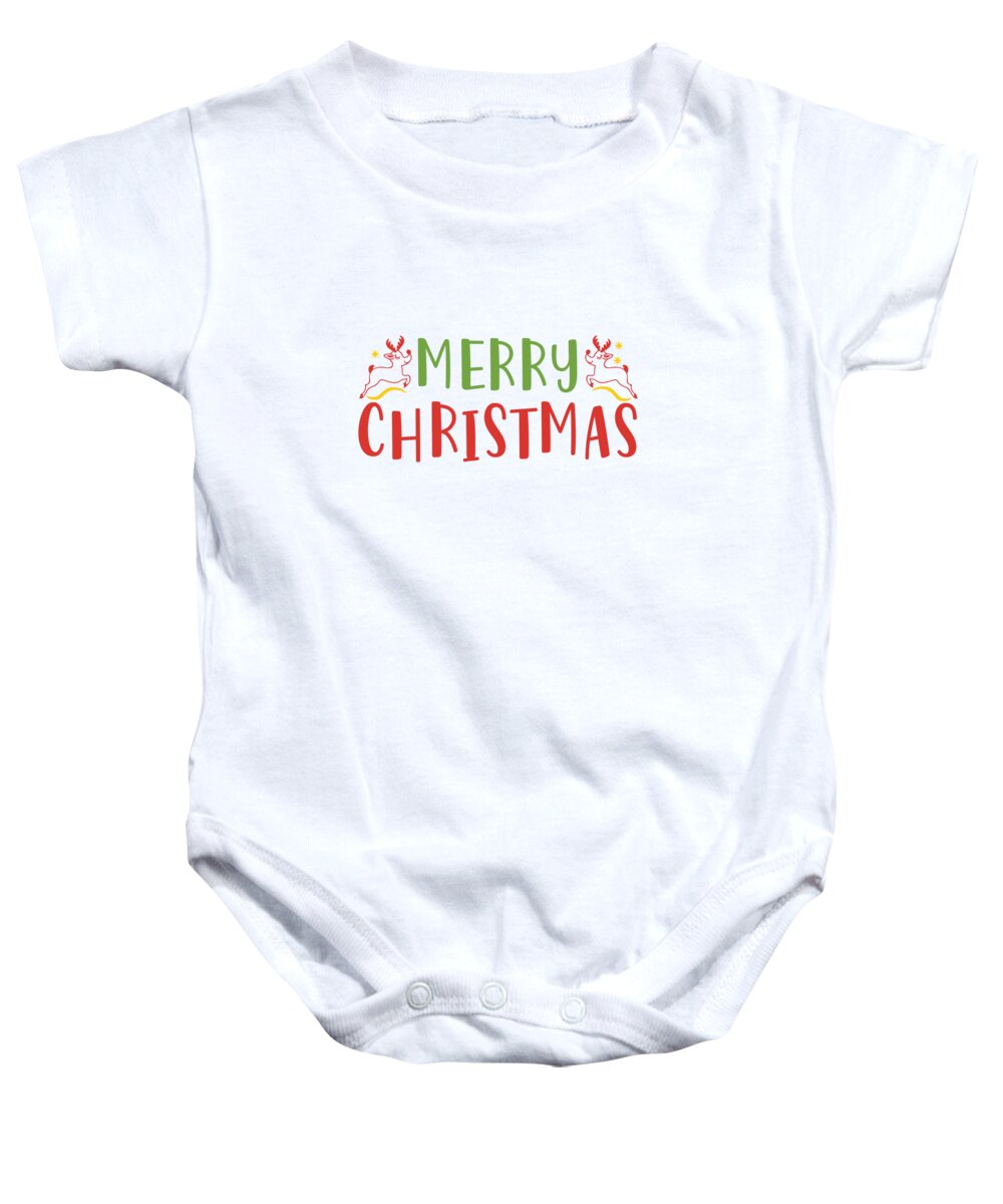 Boxing Day Baby Onesie featuring the digital art Merry Christmas by Jacob Zelazny