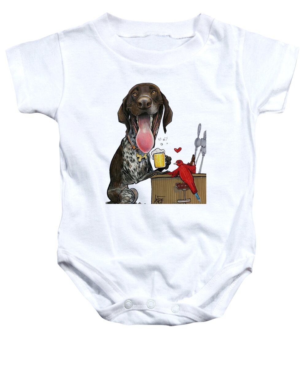 5244 Baby Onesie featuring the drawing 5244 Cruz by John LaFree
