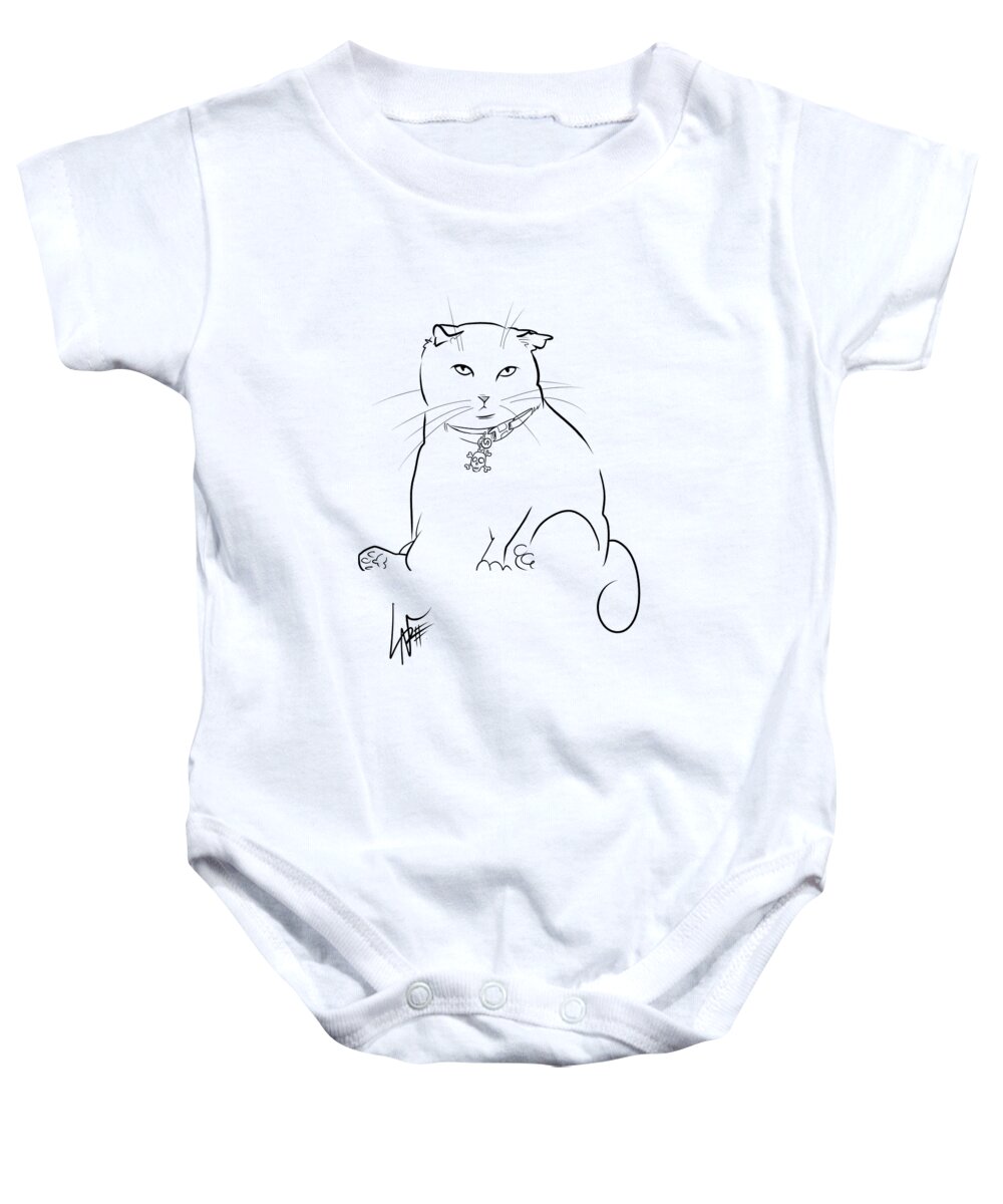 5989 Baby Onesie featuring the drawing 5989 Klafka by John LaFree