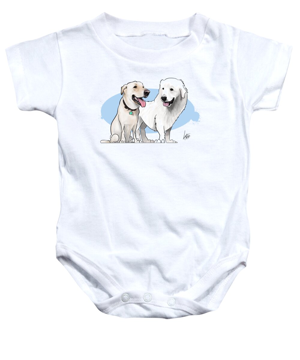 6059 Baby Onesie featuring the drawing 6059 Bertini by John LaFree