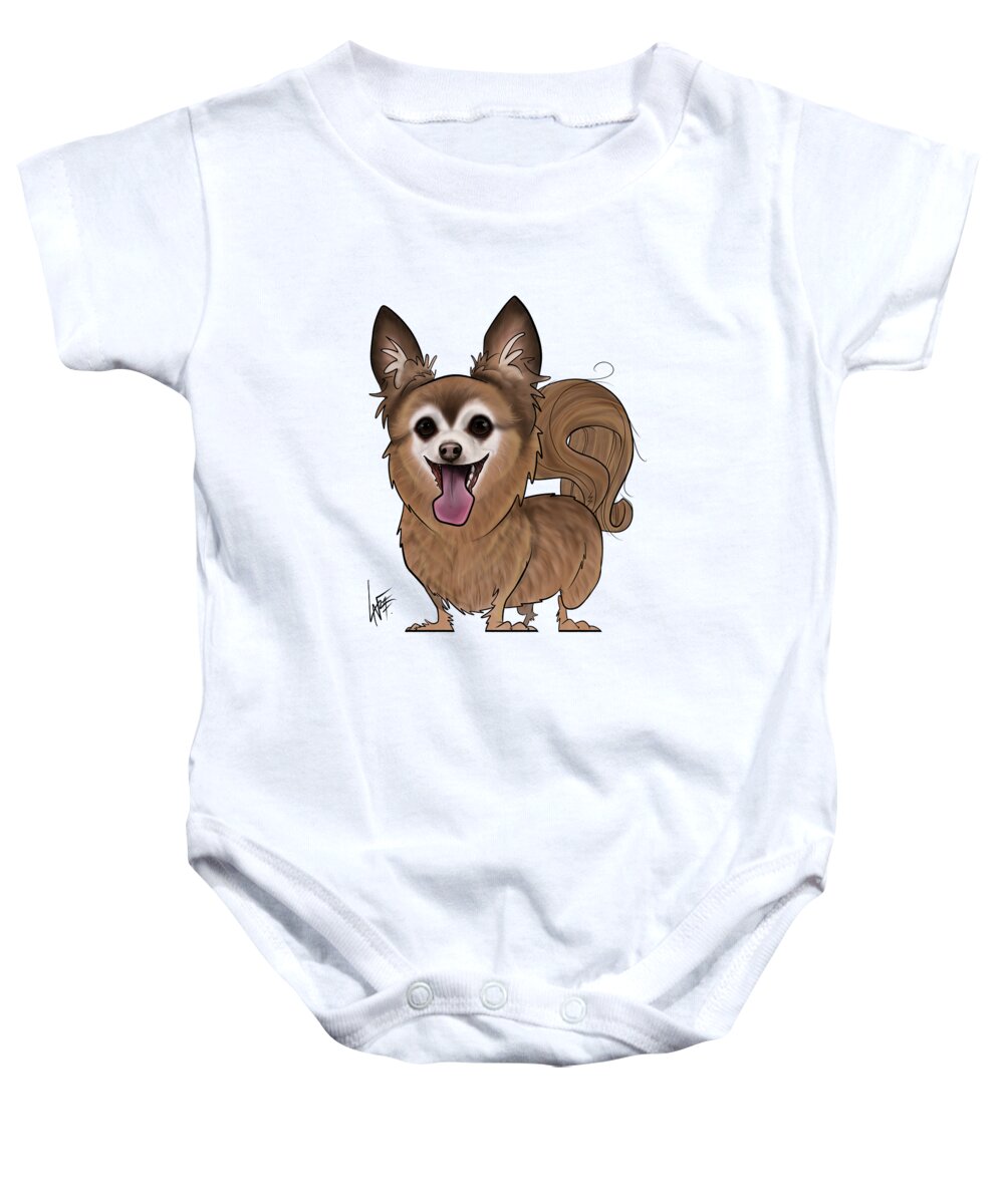 6129 Baby Onesie featuring the drawing 6129 Richardson by John LaFree