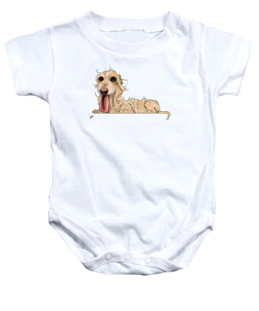 6134 Baby Onesie featuring the drawing 6134 Hubard by John LaFree