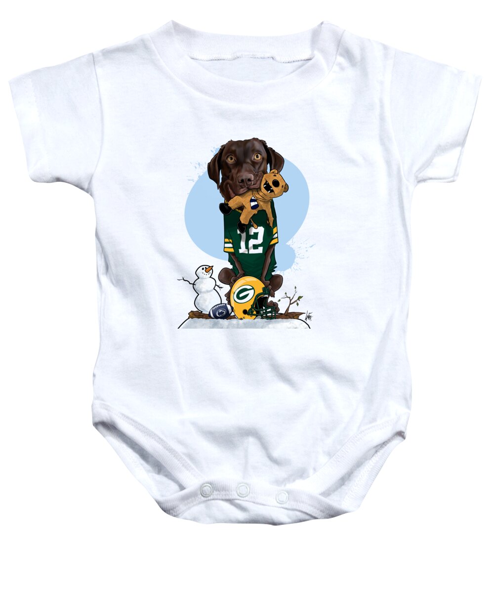 6340 Baby Onesie featuring the drawing 6340 Richardson by John LaFree