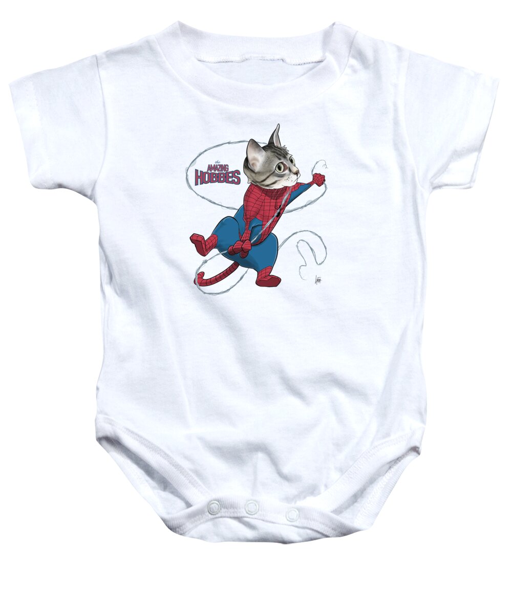 6480 Baby Onesie featuring the drawing 6480 Damm by John LaFree