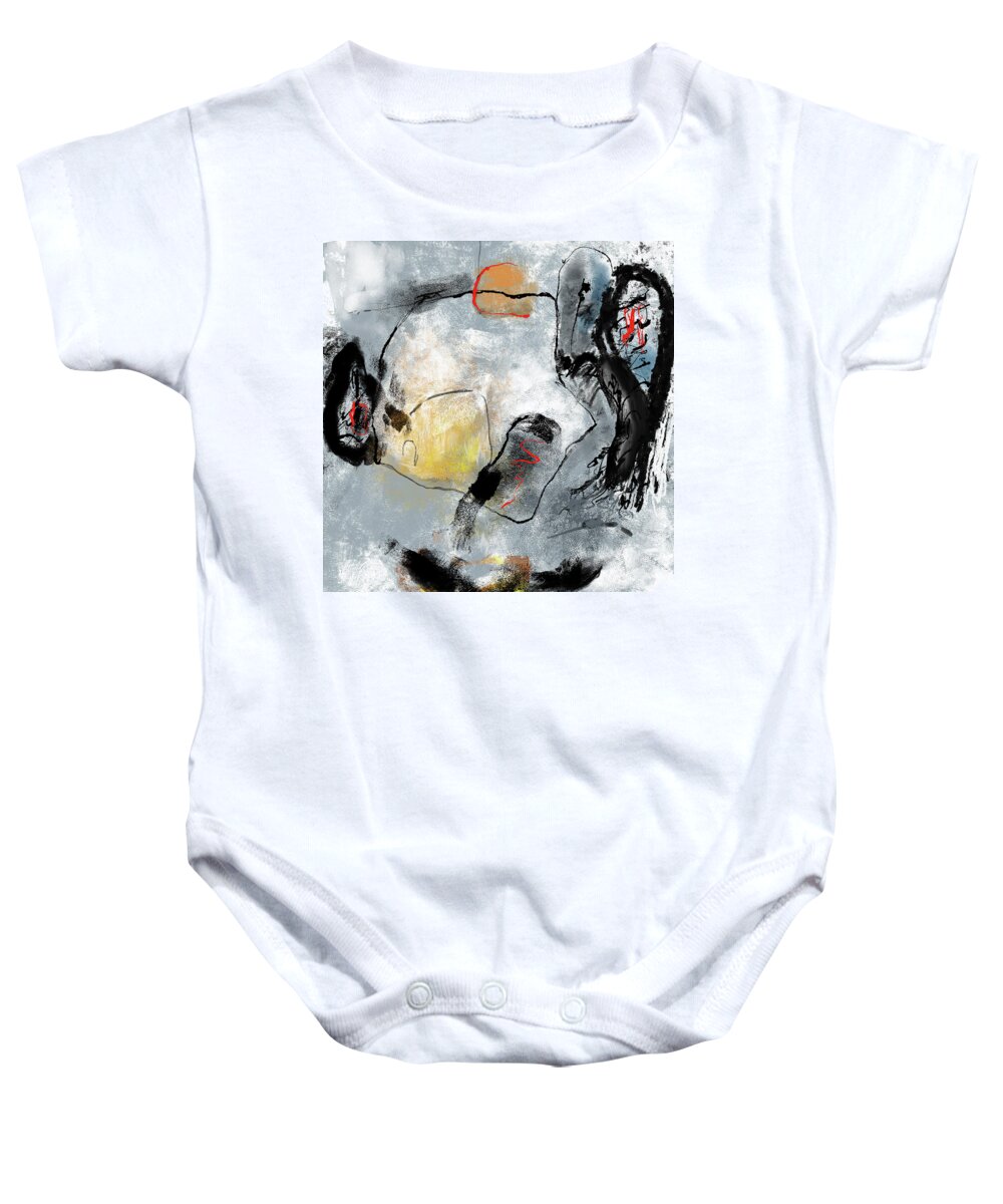 *db Baby Onesie featuring the digital art Abstract painting 10 by Jeremy Holton
