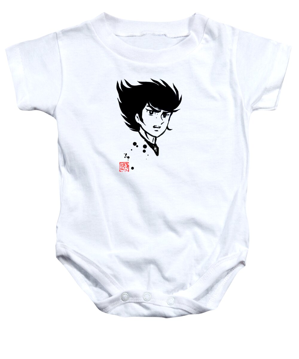 Alcor Baby Onesie featuring the drawing Alcor by Pechane Sumie
