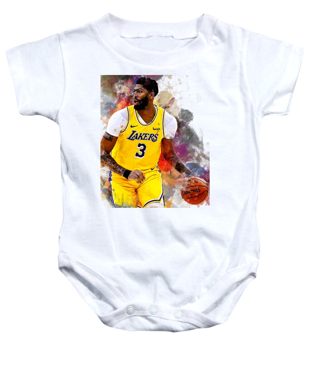NBA La Lakers Women's Long Sleeve Anthony Davis T-Shirt Size: XL