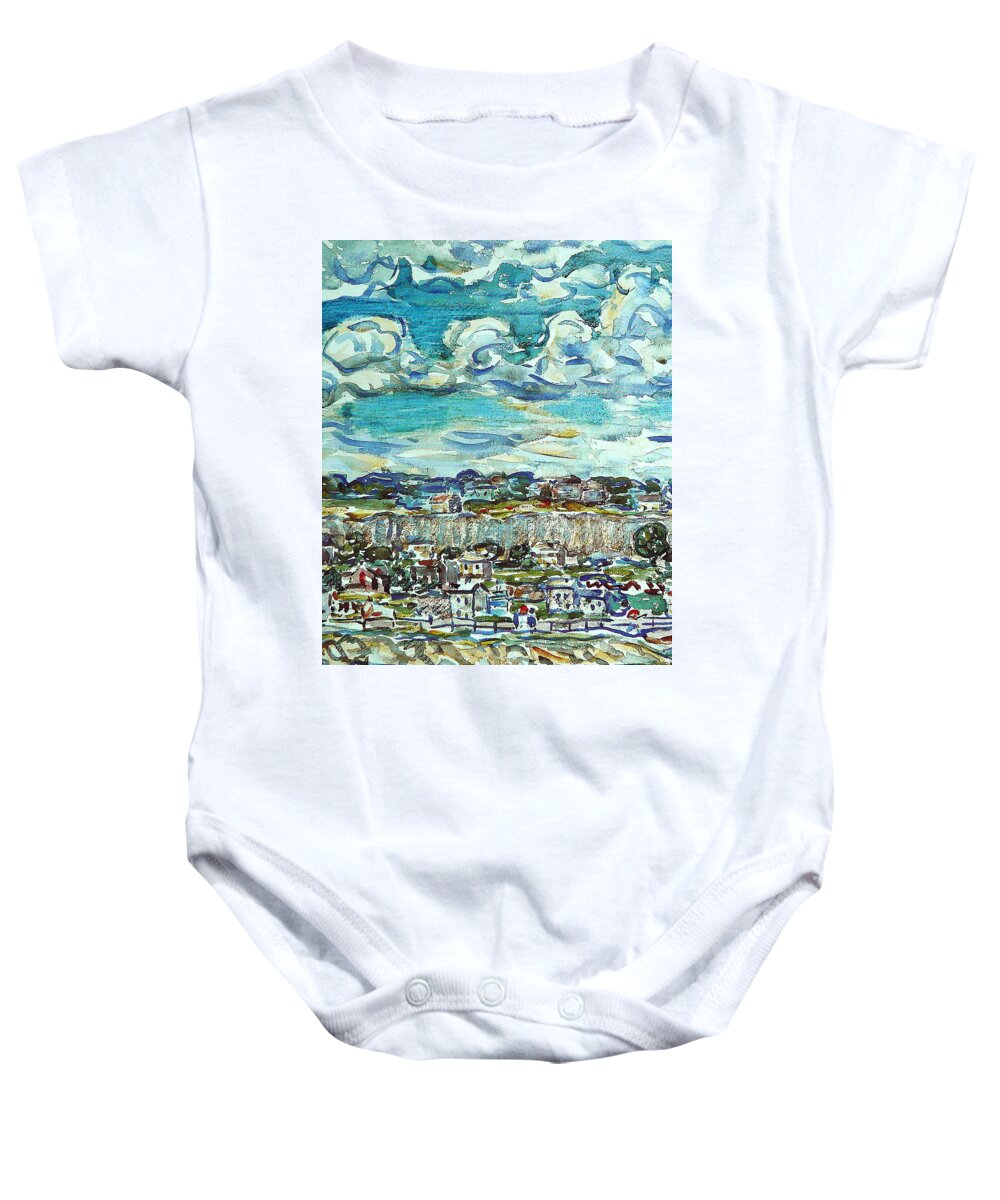 Saint-malo Baby Onesie featuring the painting Saint Malo by Maurice Prendergast
