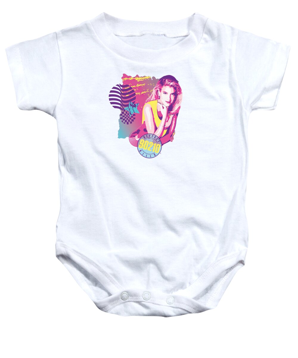 Real Housewives Baby Onesie featuring the digital art Beverly Girls 90210 by Yudhita Widhanti