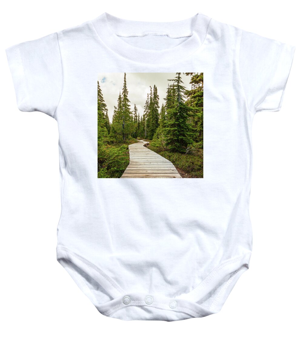 Landscapes Baby Onesie featuring the photograph Boardwalk by Claude Dalley