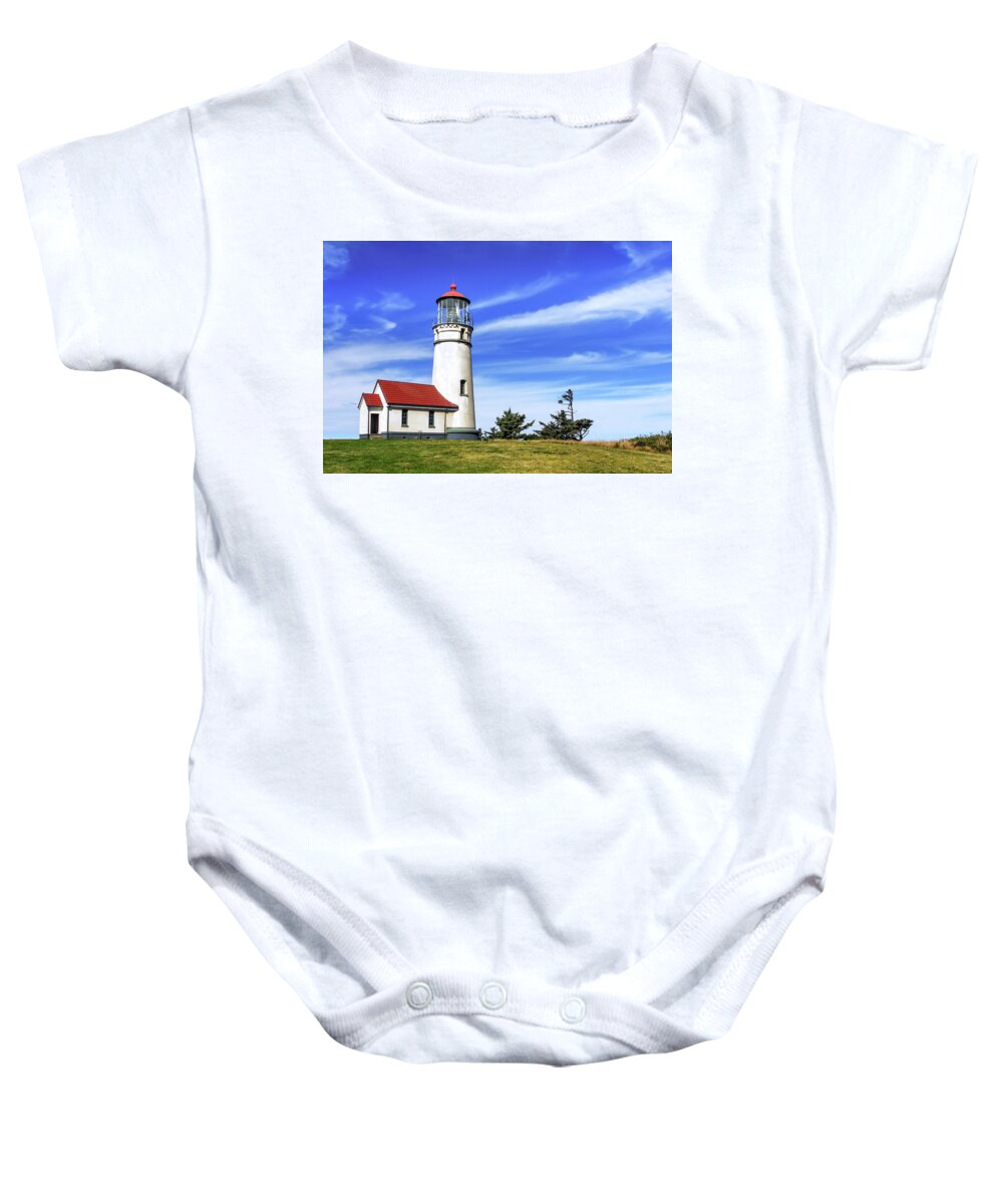 Lighthouse Baby Onesie featuring the photograph Cape Blanco Lighthouse by James Eddy