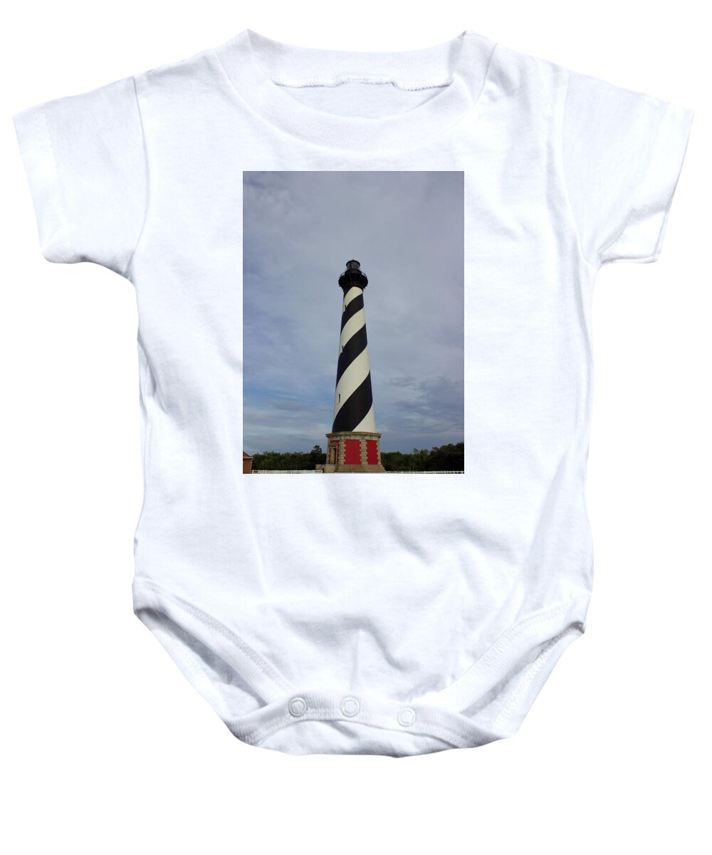 Obx Baby Onesie featuring the photograph Cape Hatteras by Annamaria Frost