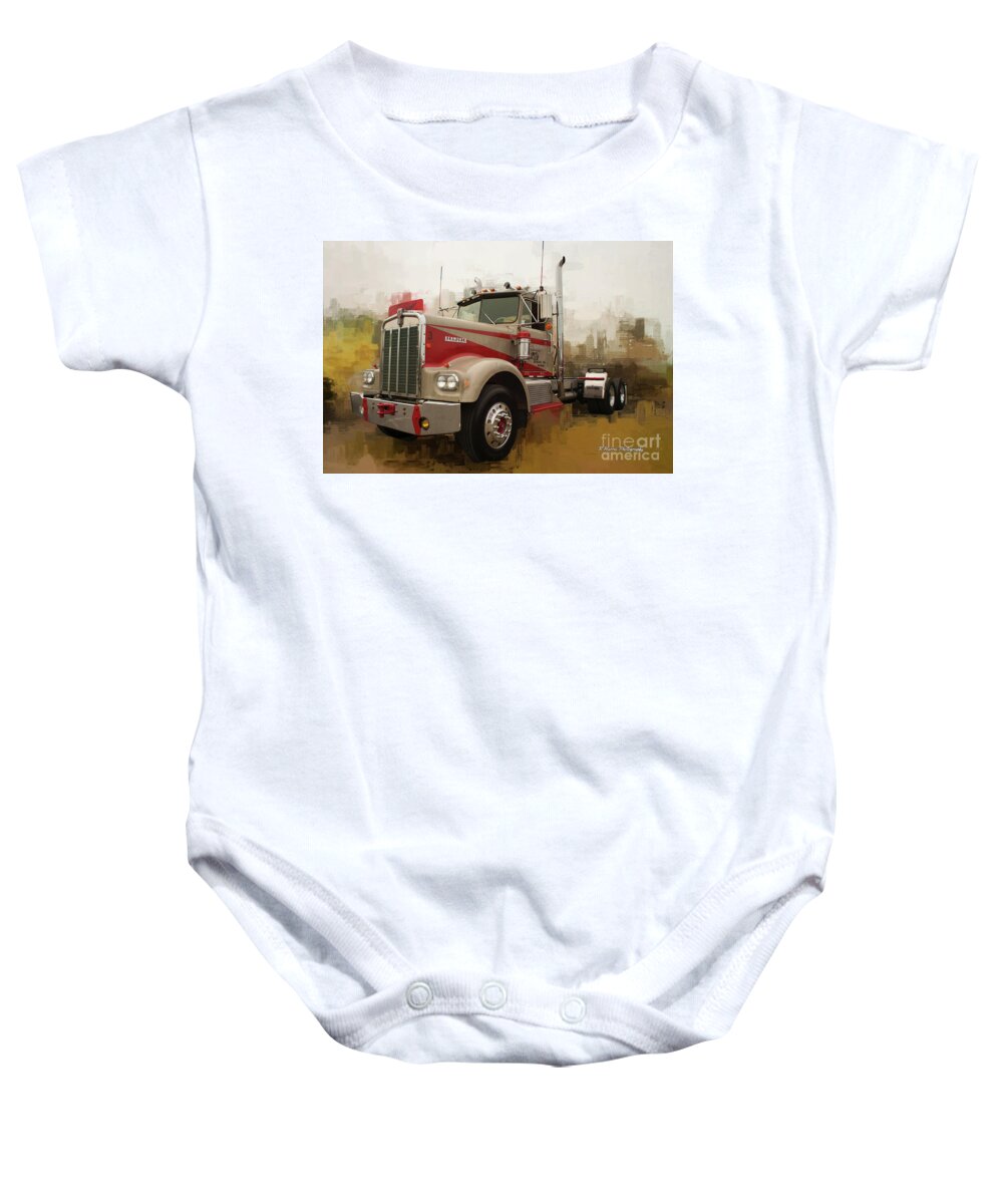 Big Rigs Baby Onesie featuring the photograph Catr9277-19 by Randy Harris
