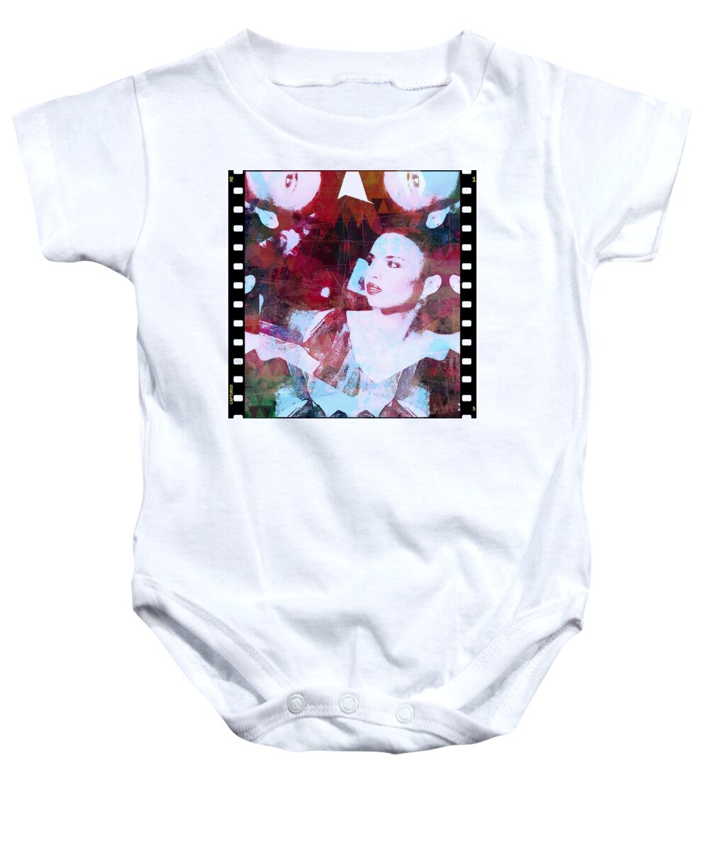 Art Baby Onesie featuring the photograph Caught On Film by Jacqueline Manos