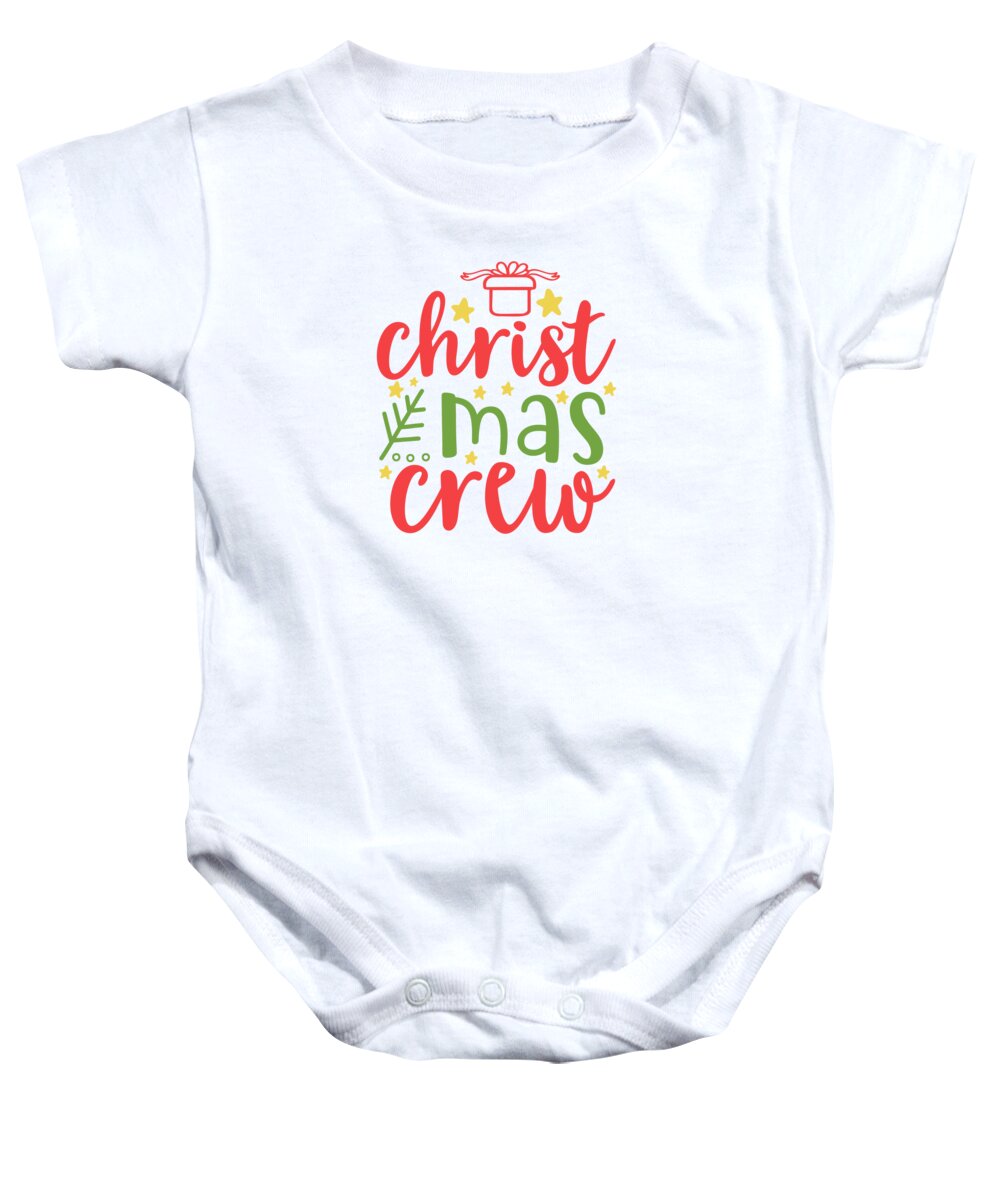 Boxing Day Baby Onesie featuring the digital art Christmas crew by Jacob Zelazny