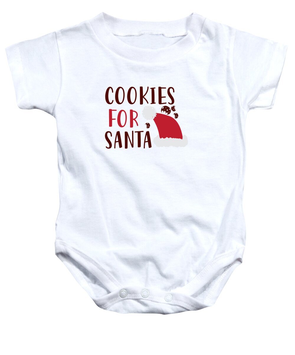 Boxing Day Baby Onesie featuring the digital art Cookies for santa by Jacob Zelazny