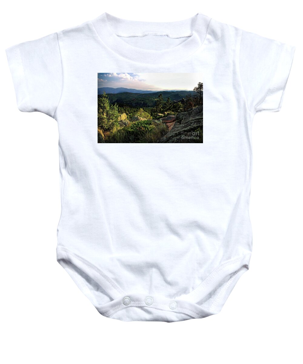 Jon Burch Baby Onesie featuring the mixed media Early Morning Light by Jon Burch Photography