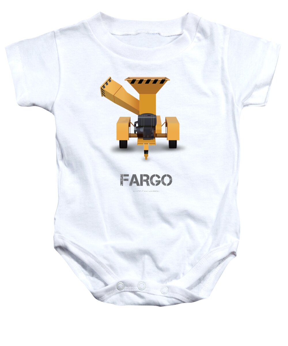Fargo Baby Onesie featuring the digital art Fargo - Alternative Movie Poster by Movie Poster Boy