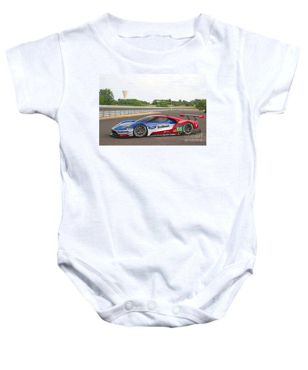 Nascar Baby Onesie featuring the photograph Ford by Action