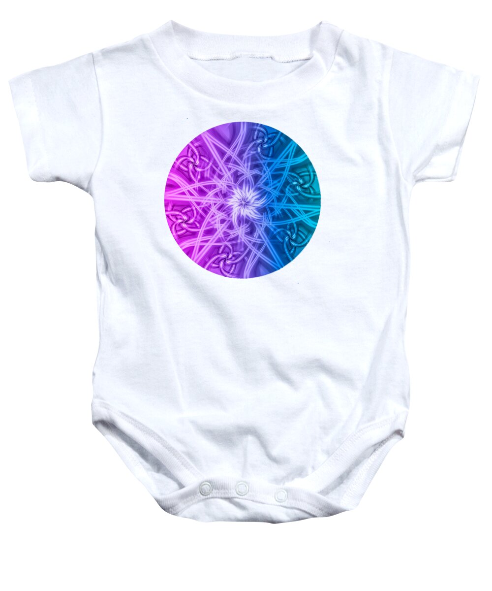 Was A Photograph Baby Onesie featuring the digital art Fractal by Spikey Mouse Photography
