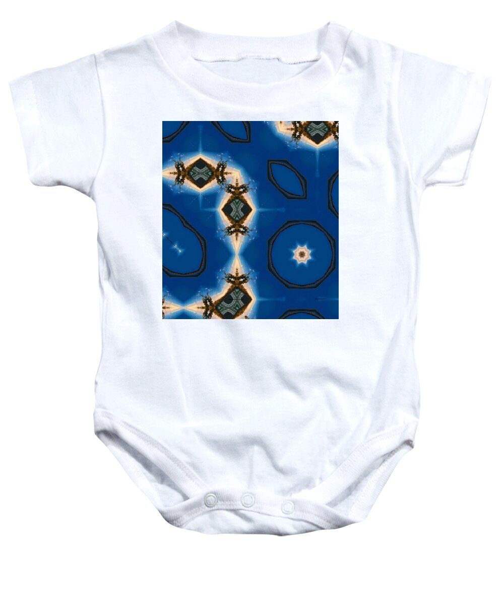 Frost Baby Onesie featuring the digital art Frosted Desert Sky by Designs By L