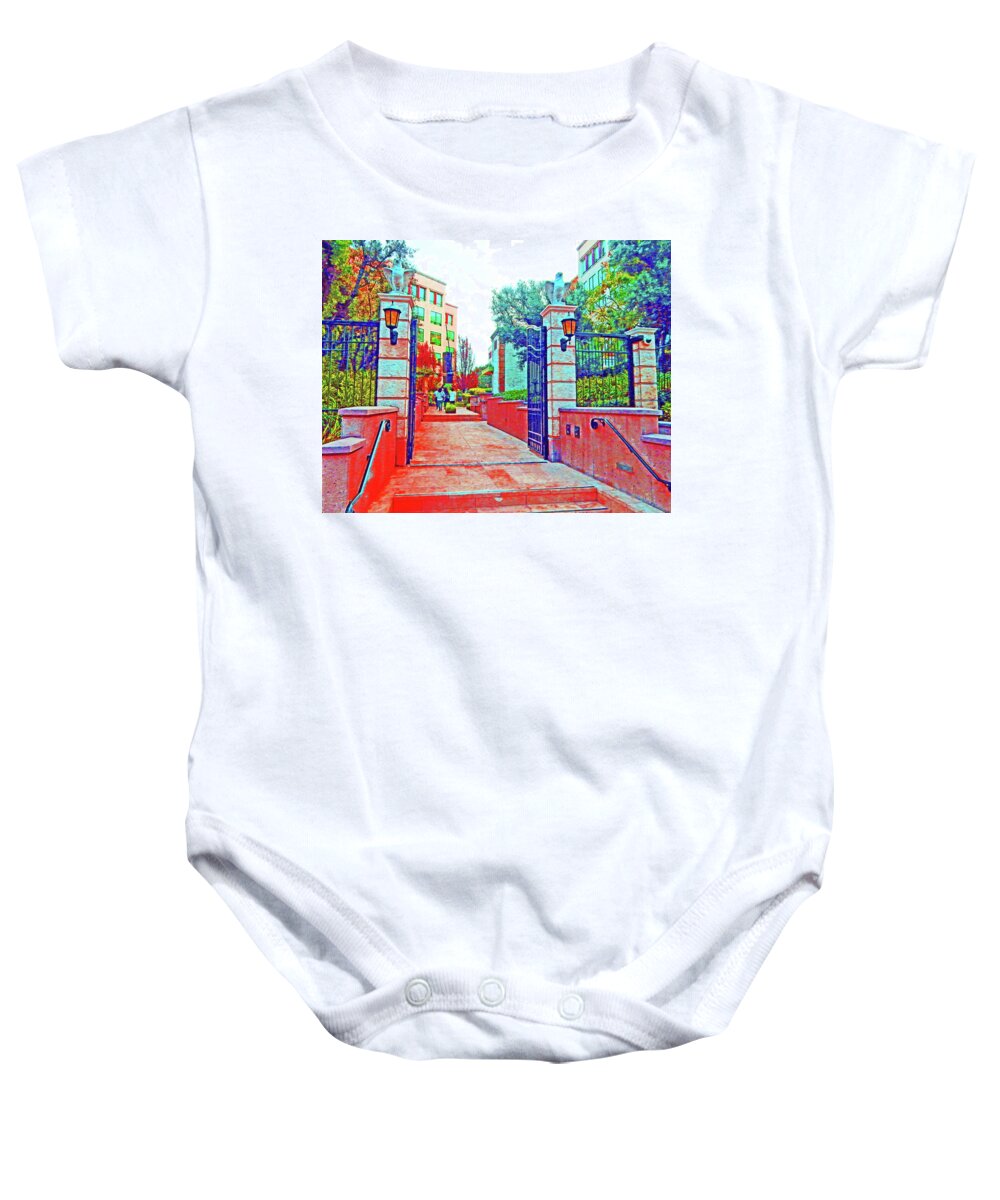 Color Baby Onesie featuring the photograph Gateway by Andrew Lawrence