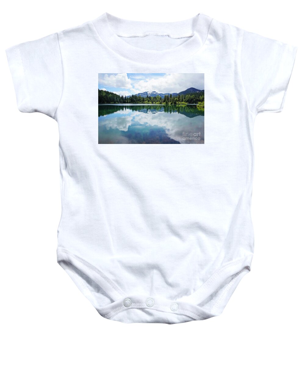 Clouds Baby Onesie featuring the photograph Gold Creek by Sylvia Cook
