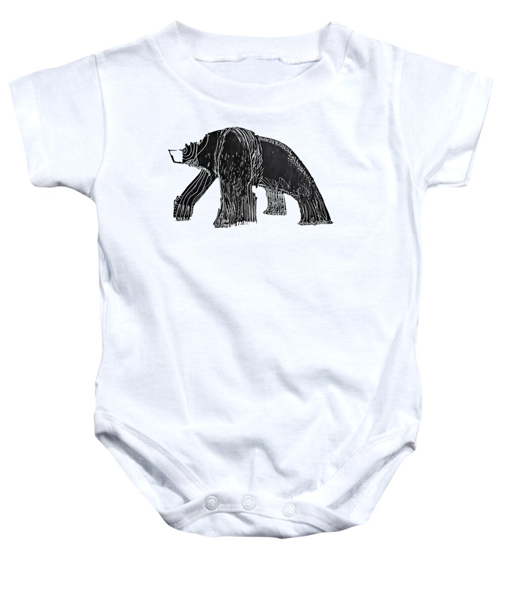  Baby Onesie featuring the drawing Great Bear by Pam O'Mara