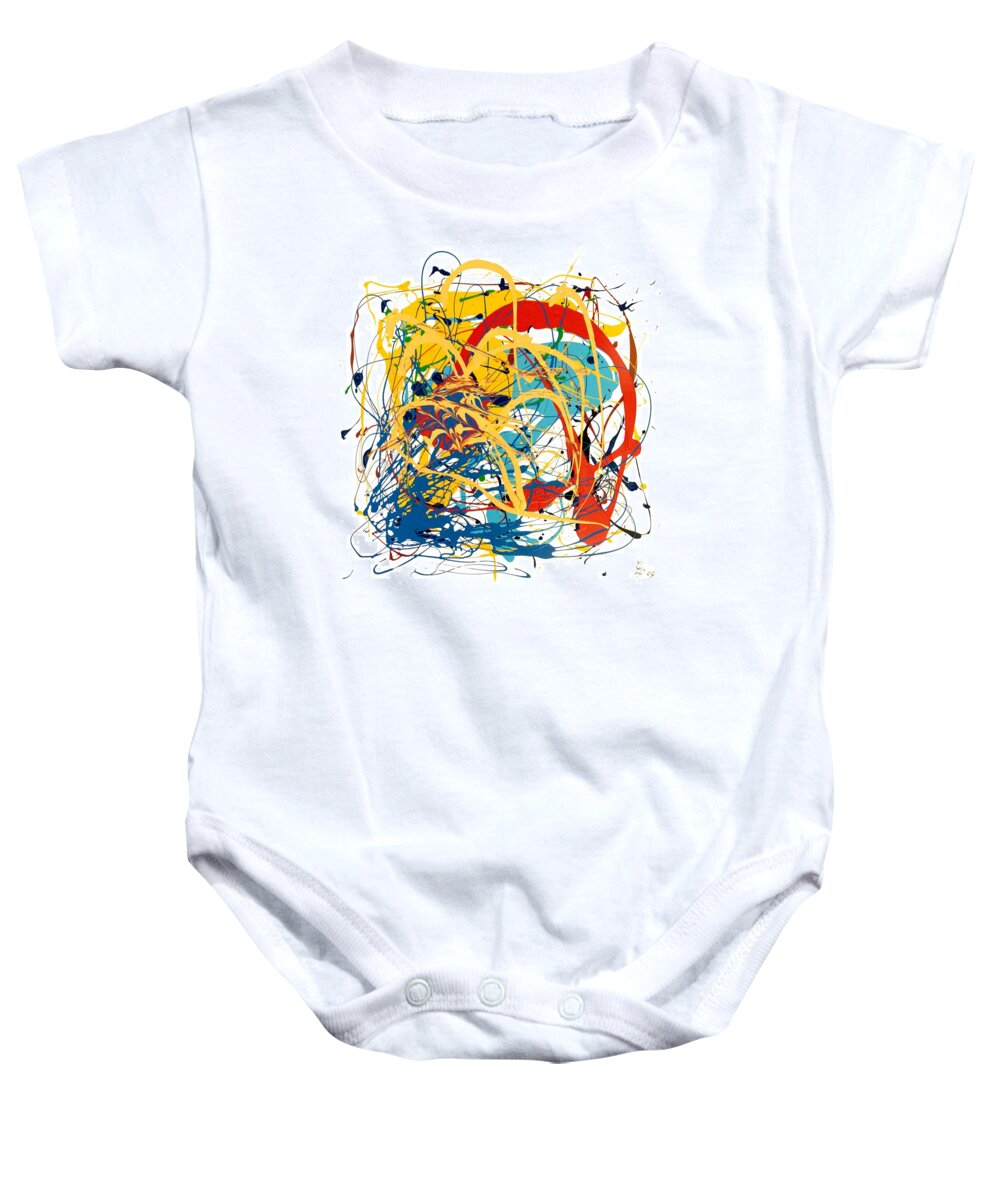 Abstract Expressionism Baby Onesie featuring the photograph On Calvary by Elf EVANS