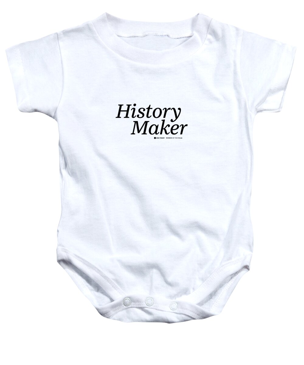 Usa Today Baby Onesie featuring the digital art History Maker Black by Gannett Co