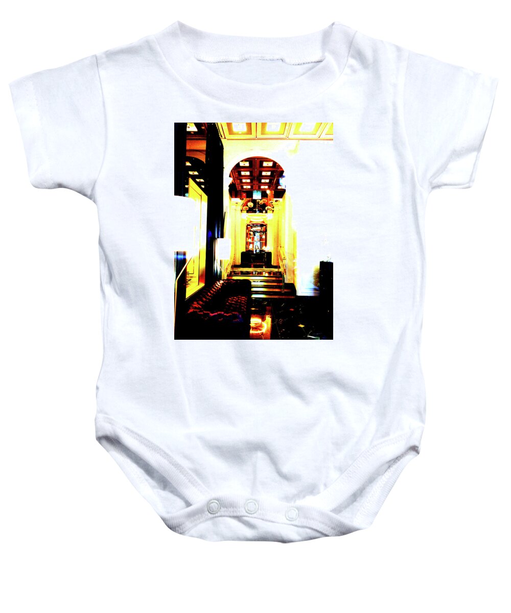Hotel Baby Onesie featuring the photograph Hotel Interior In Warsaw, Poland by John Siest