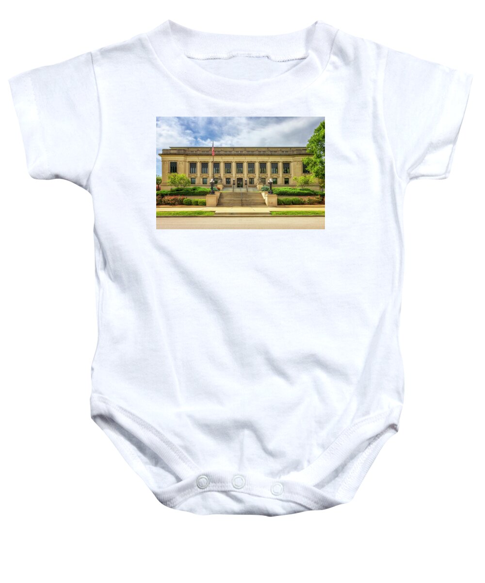 Illinois Supreme Court Baby Onesie featuring the photograph Illinois Supreme Court - Springfield, Illinois by Susan Rissi Tregoning