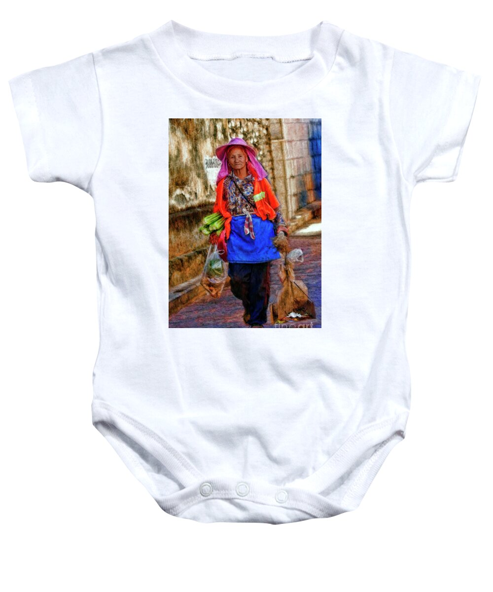  Baby Onesie featuring the photograph I'm loaded Up And Off I Go by Blake Richards