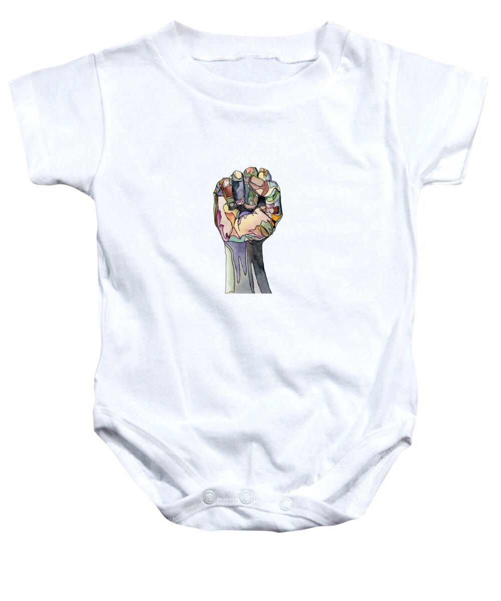 Watercolor Baby Onesie featuring the painting Infinite Hope by Breanna Crenshaw