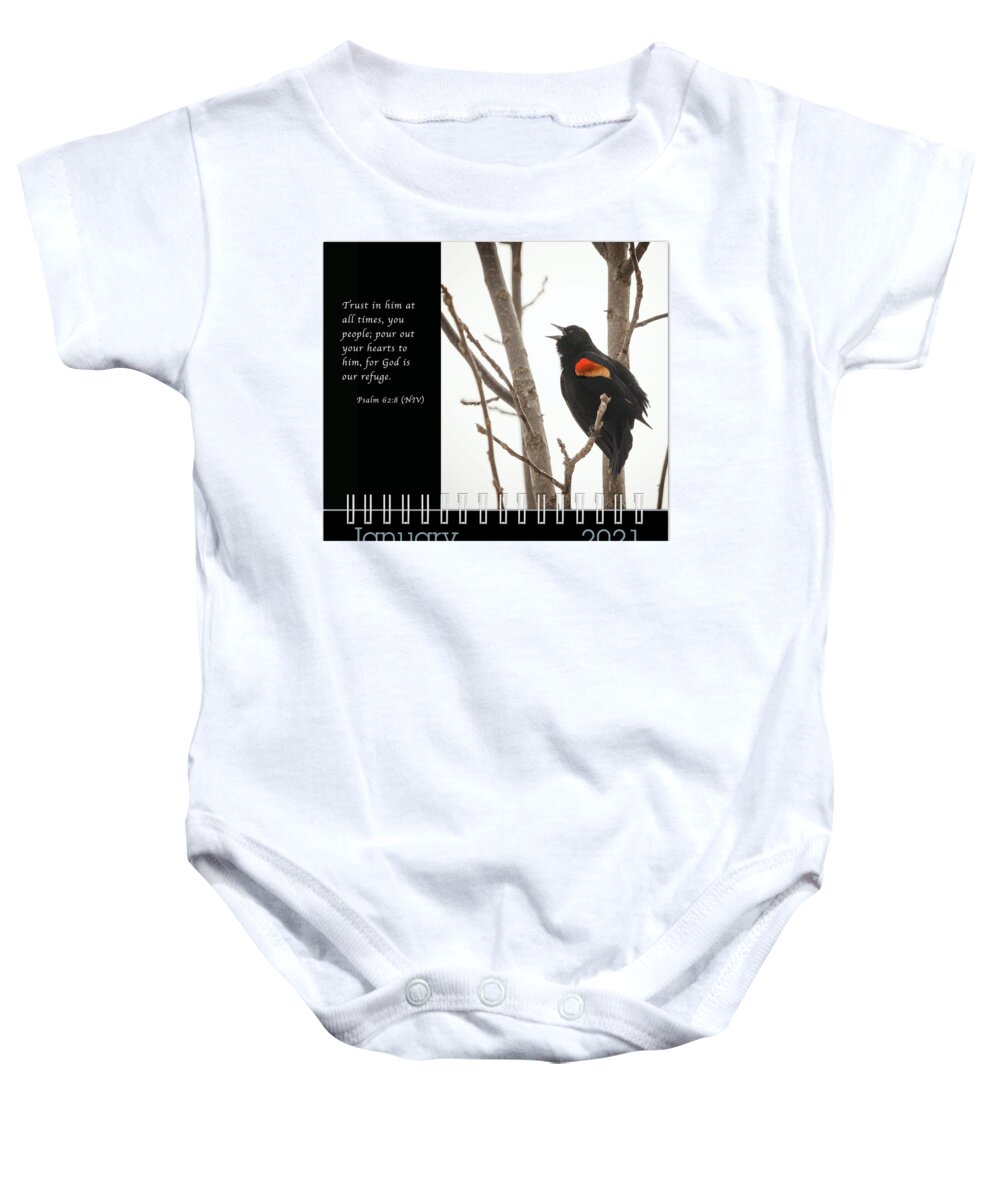 2021 Baby Onesie featuring the photograph January 2021 Inspirational Calendar Preview by Joni Eskridge