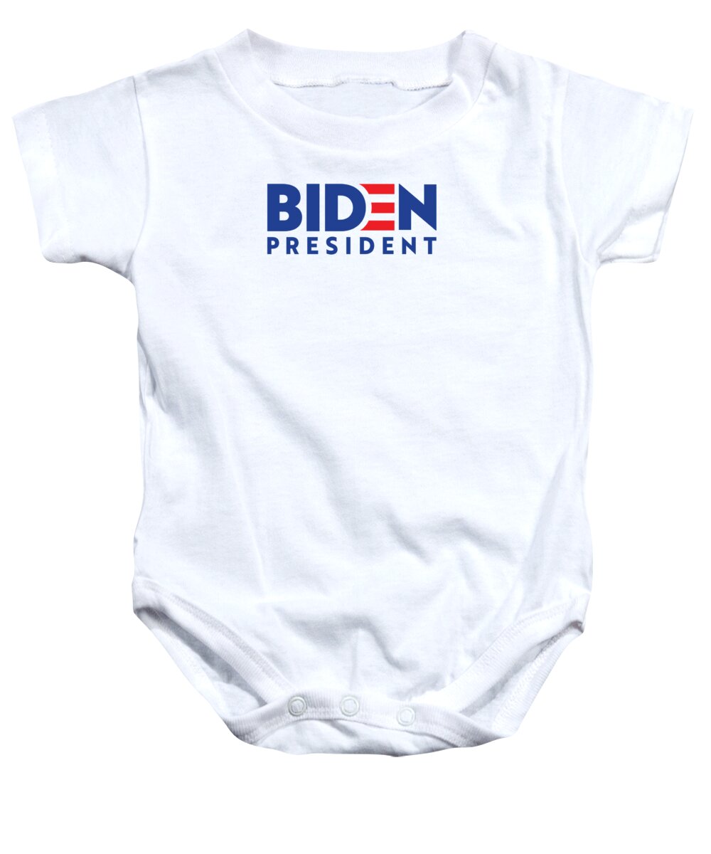 Joe Biden Baby Onesie featuring the mixed media Joe Biden by Marvin Blaine