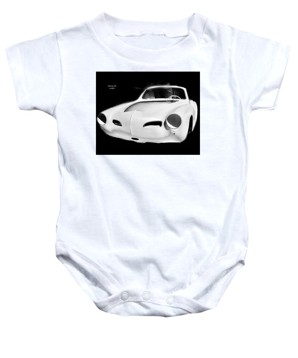 Volkswagen Baby Onesie featuring the photograph Karmann 2 in a Wolfs Clothing by John Anderson