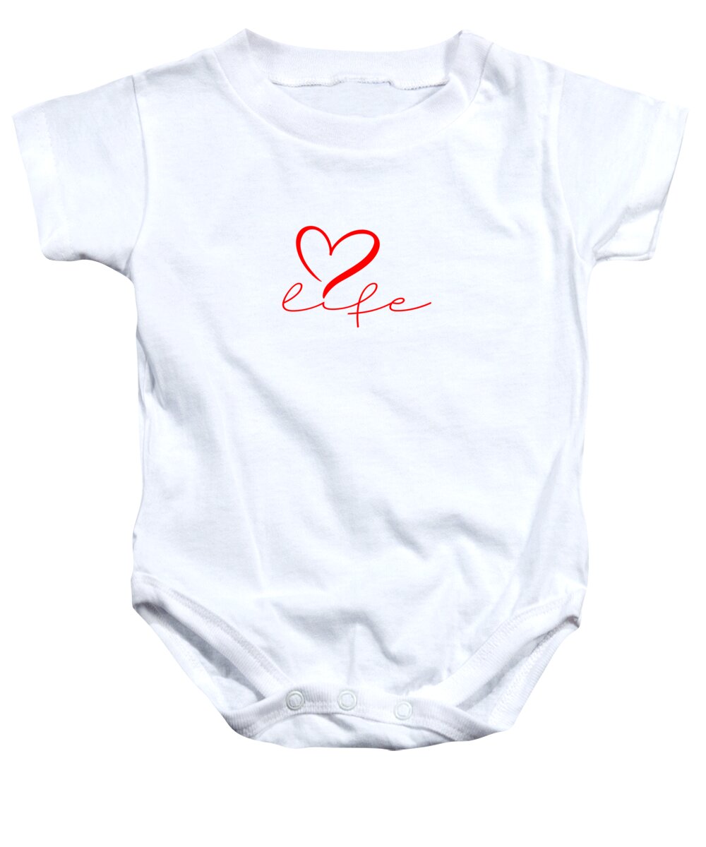 Love Of Life Baby Onesie featuring the digital art Love Life by Az Jackson