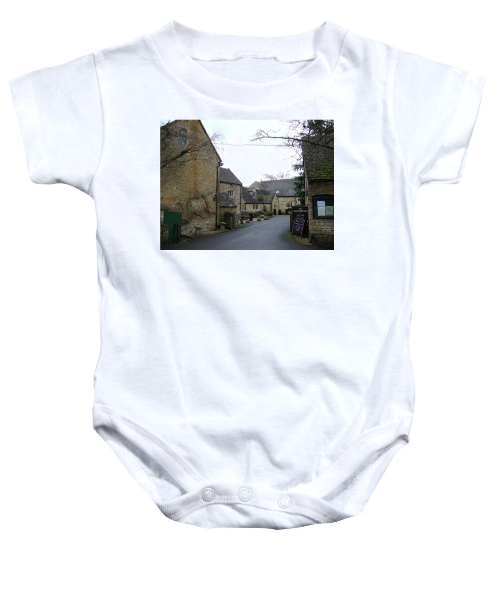 Lower Slaughters Baby Onesie featuring the photograph Lower Slaughters by Roxy Rich