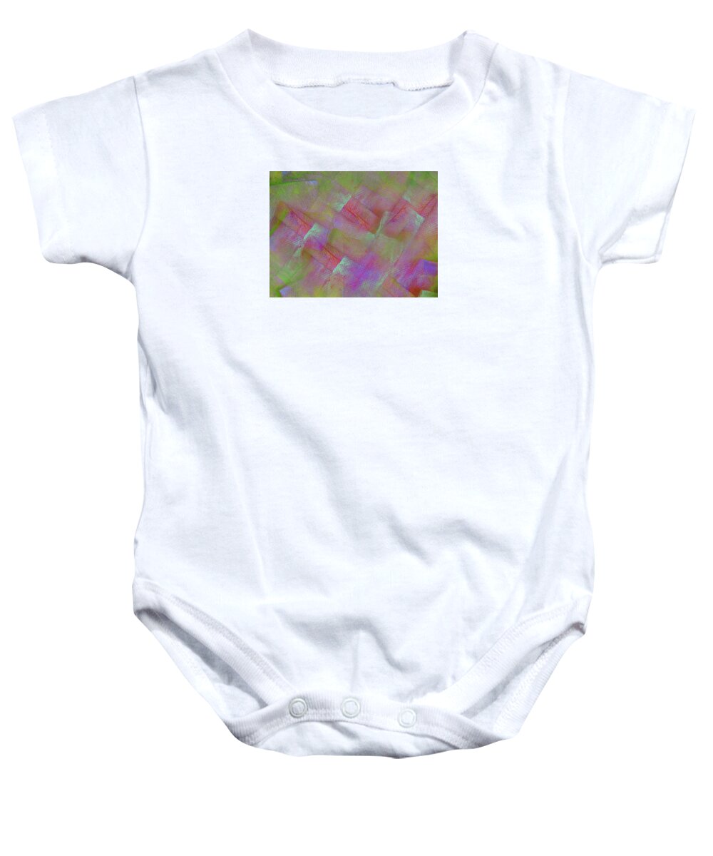 Abstract Baby Onesie featuring the digital art Luka Abstract 222 by Corinne Carroll