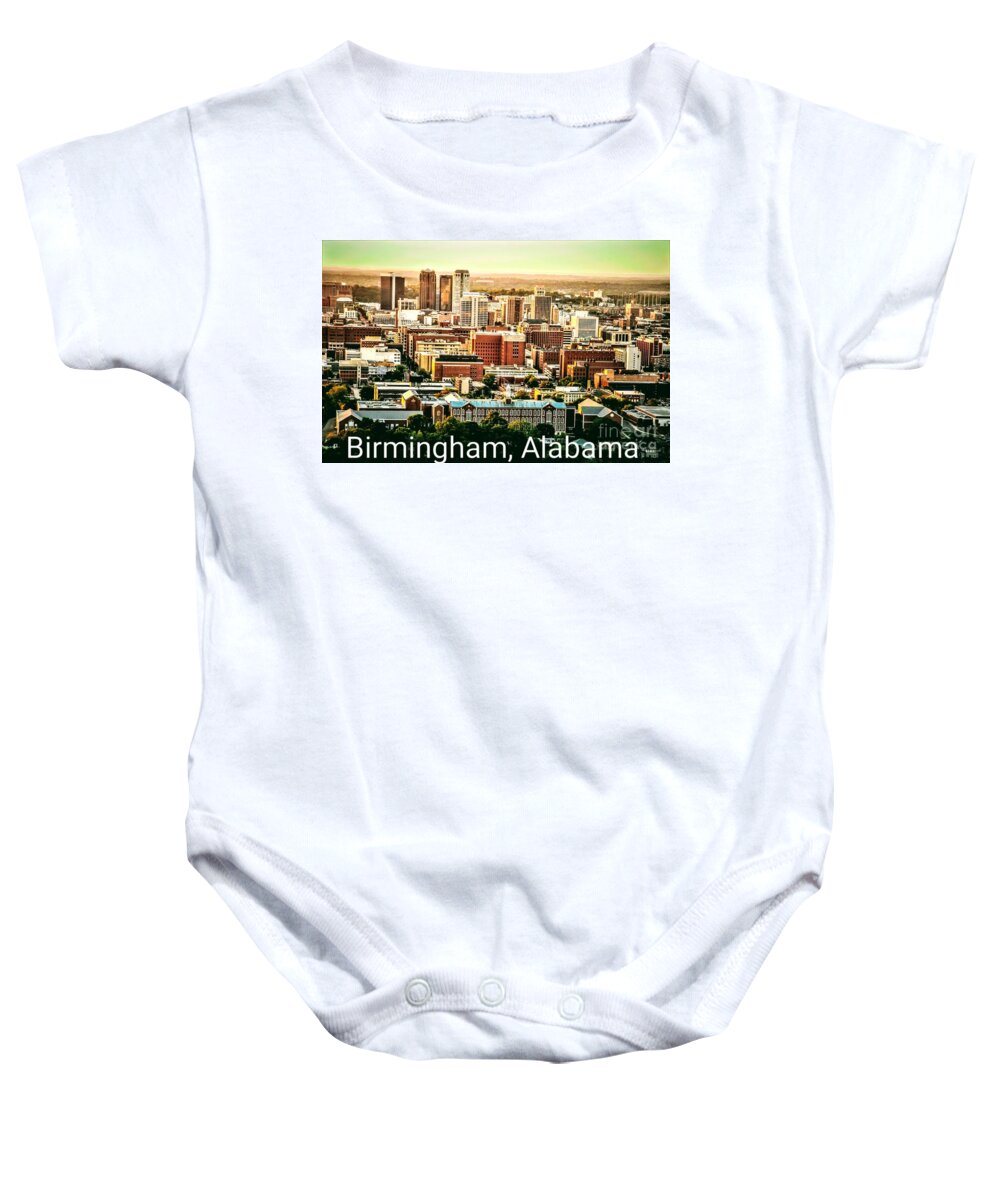 Landscapes Baby Onesie featuring the mixed media Magic City by Emma Carter Brooks
