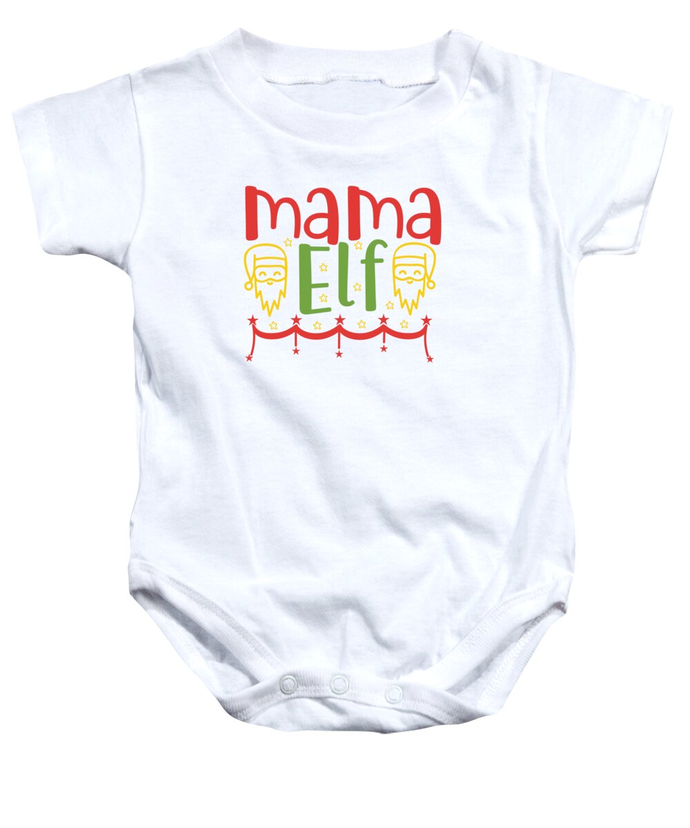 Boxing Day Baby Onesie featuring the digital art Mama elf by Jacob Zelazny