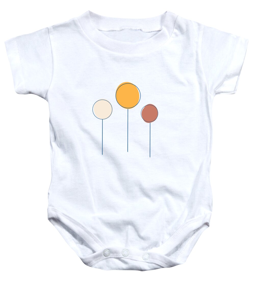 Modern Baby Onesie featuring the photograph Modern Lines Keeper Abstract by Ink Well